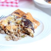 So easy and delicious. These cheeseburger enchiladas hit the spot!