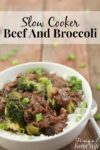 Slow cooker Chinese beef and broccoli will be your new favorite easy dinner!