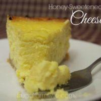 honey sweetened cheesecake