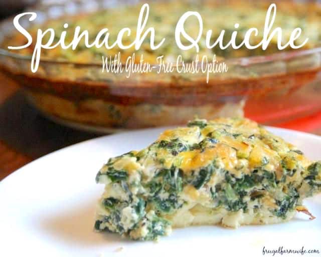 Easy Spinach Quiche