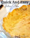 gluten-free pie crust that's quick and easy