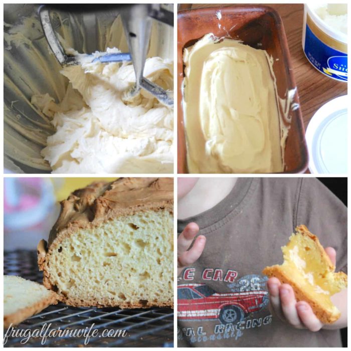 A collage of ingredients needed to make gluten-free, yeast-free bread