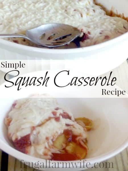 Simple squash casserole for your garden bounty!
