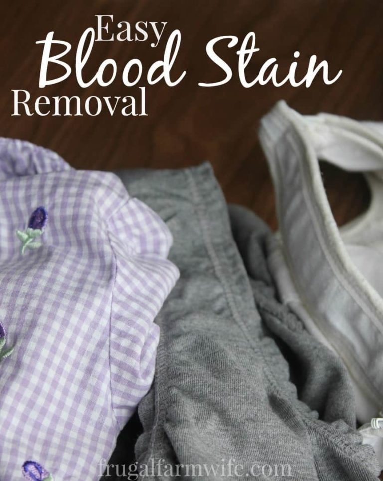 How To Remove Blood Stains From Clothing