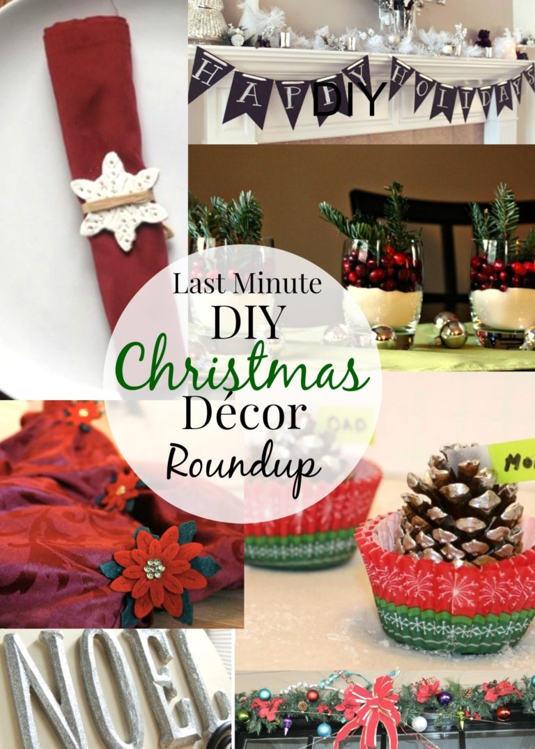 Last Minute Christmas DIY Décor Roundup