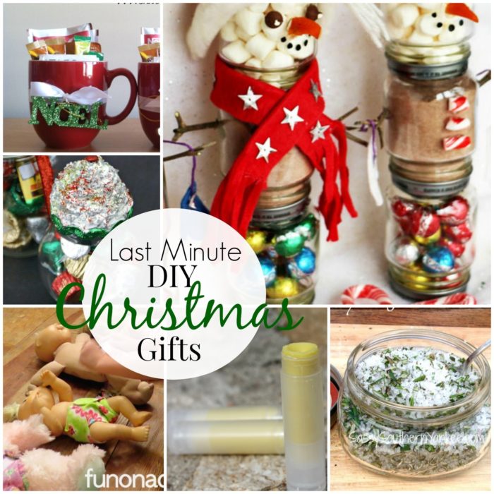 Last Minute DIY Christmas Gifts Roundup