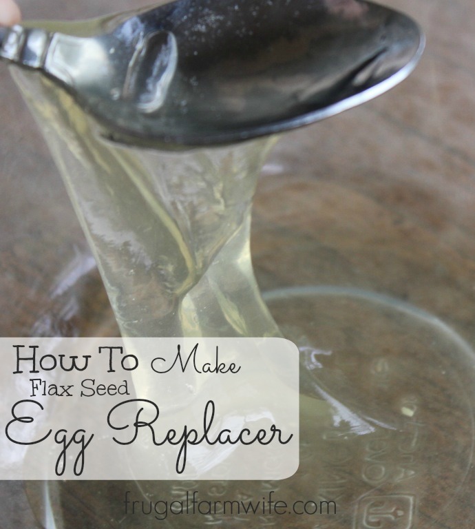 Homemade Flax Seed Egg Replacer