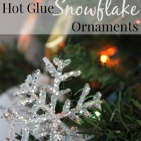 Hot Glue Snowflake Ornament