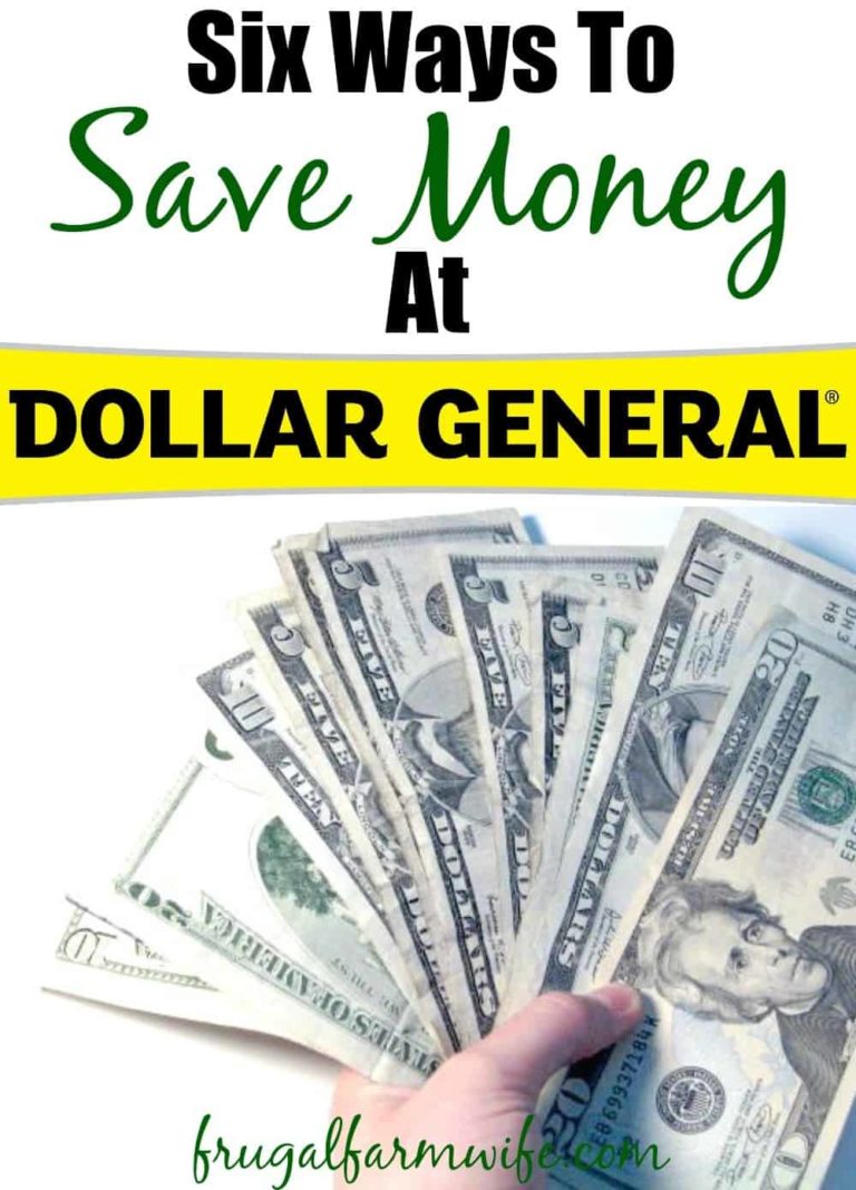Six Ways To Save At Dollar General