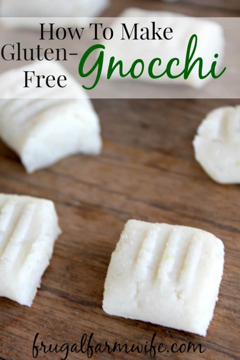 Gluten Free Gnocchi Recipe Frugal Farm Wife