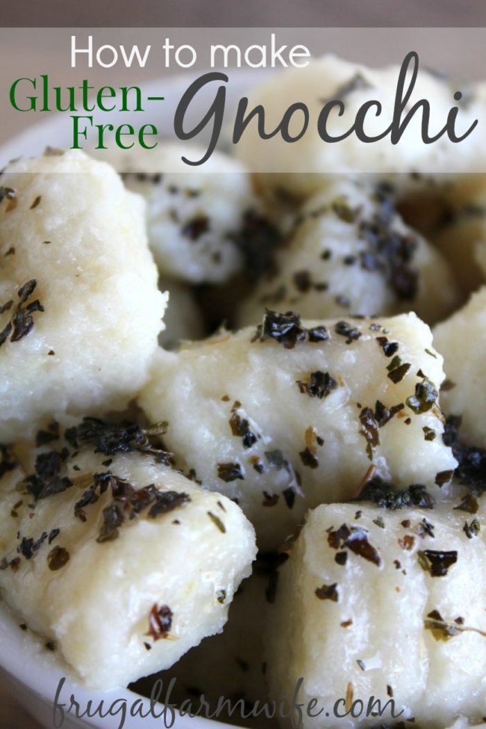 Image shows a close up of gnocchi with text that reads "How to make Gluten-Free Gnocchi"