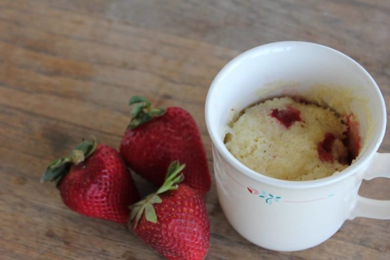 Gluten Free Strawberry Mug Cake Recipe
