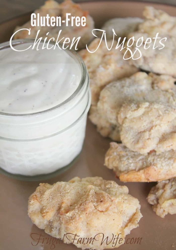 Gluten-free chicken nuggets are surprisingly easy to make, and SO good!  So long McDonald's!