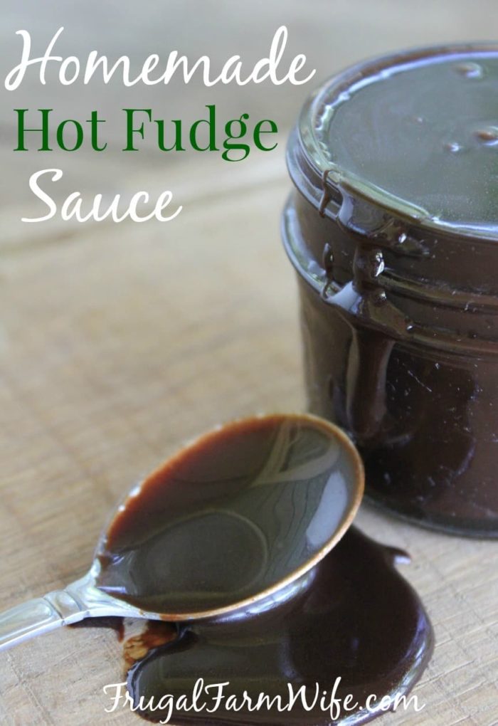 This Homemade Hot Fudge is amazing! So fudgey and buttery - I could eat it with a spoon! Perfect for hot fudge sundaes!