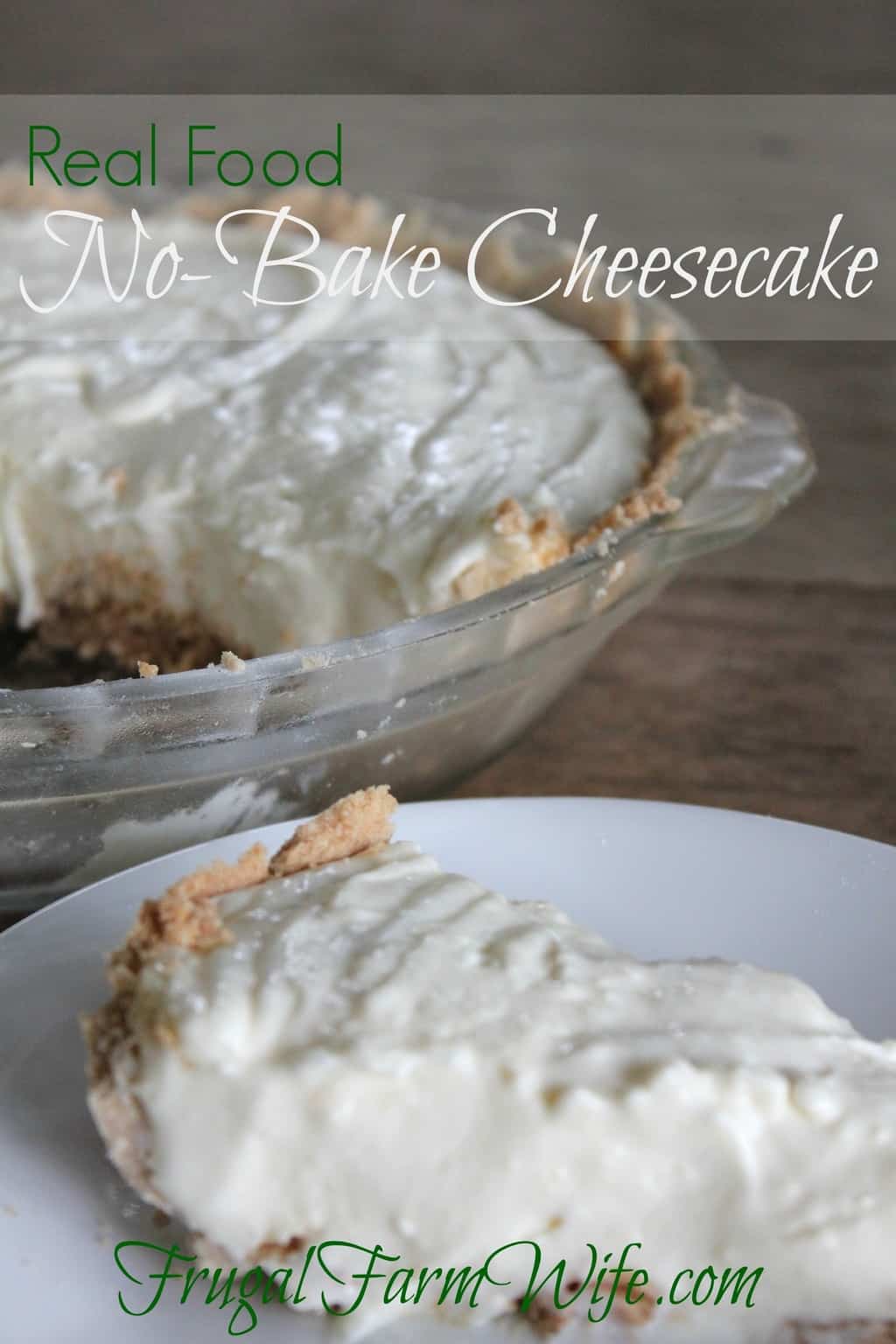 This no-bake cheesecake recipe is phenomenal! Easy to make - no Cool Whip. Yum!