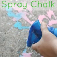 Washable Spray Chalk. This will keep your kids busy for hours. My kids love it!