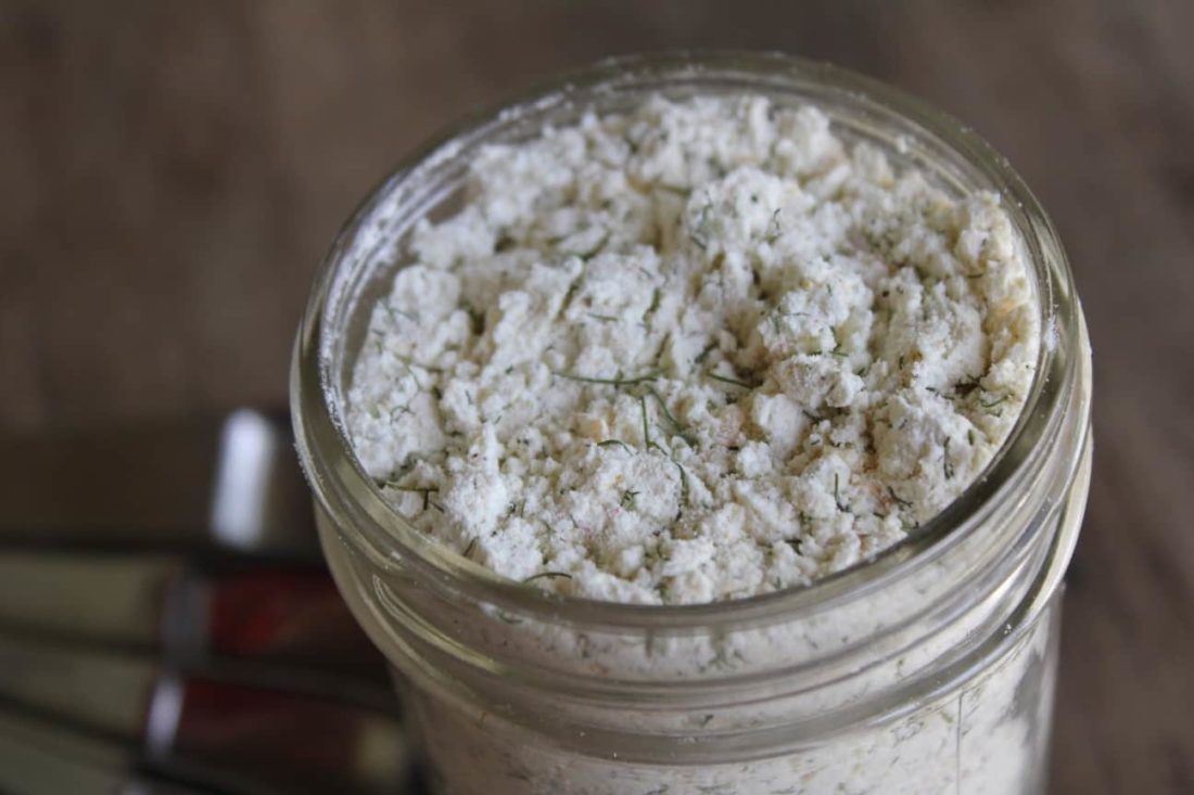 Recipe for Homemade Ranch Dressing Mix