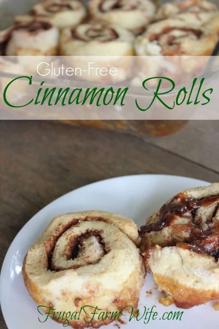 GlutenFree Cinnamon Rolls The Frugal Farm Wife