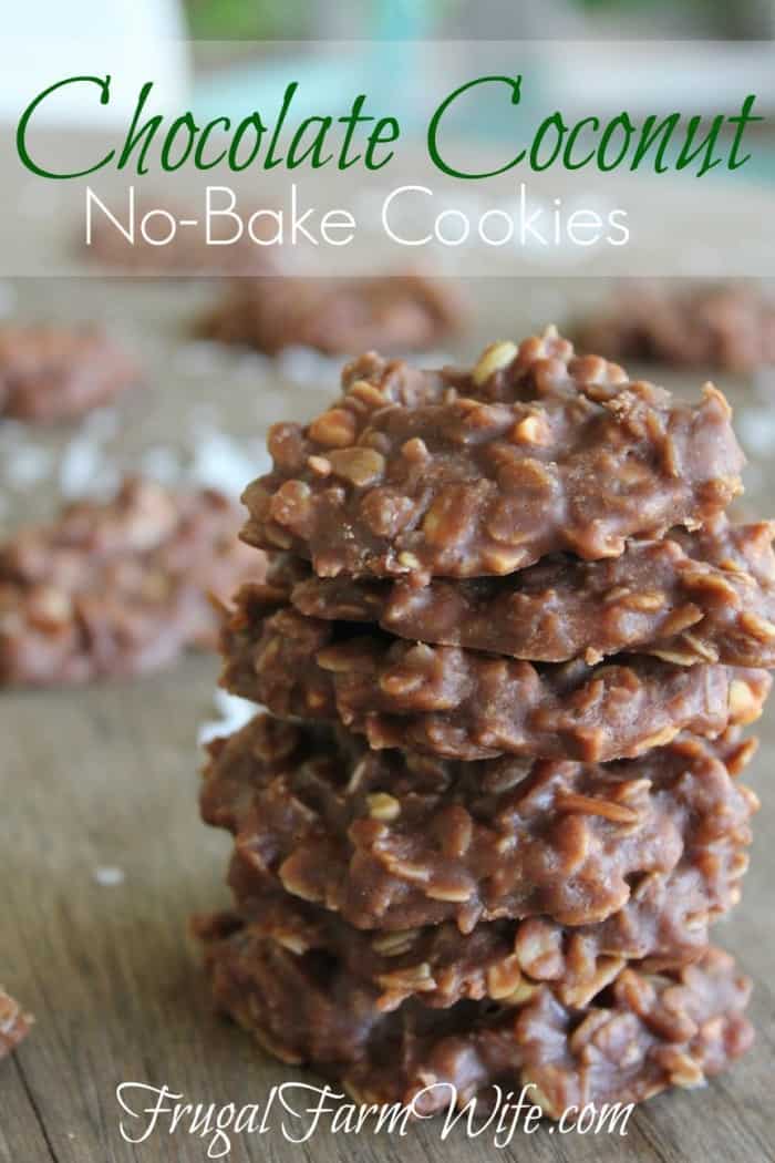 Chocolate Coconut Cookies No Bake The