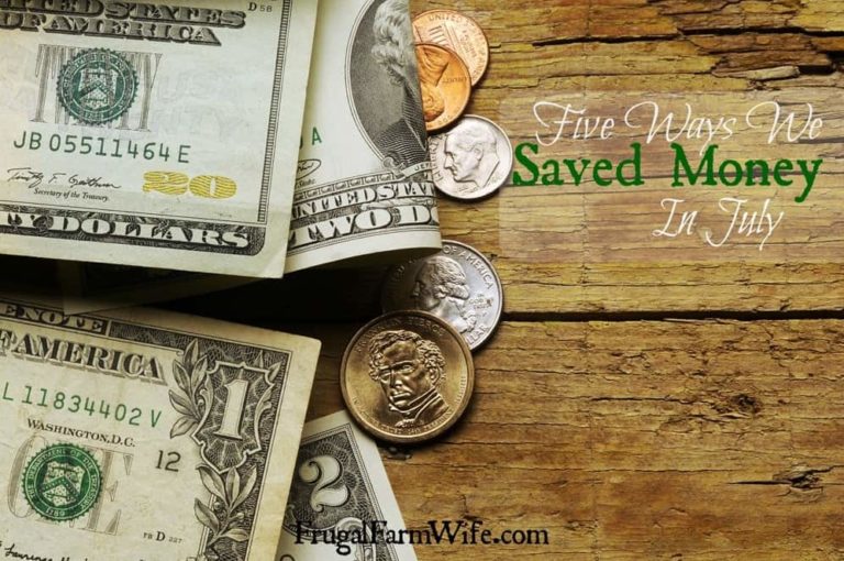5 Ways We Saved Money In July