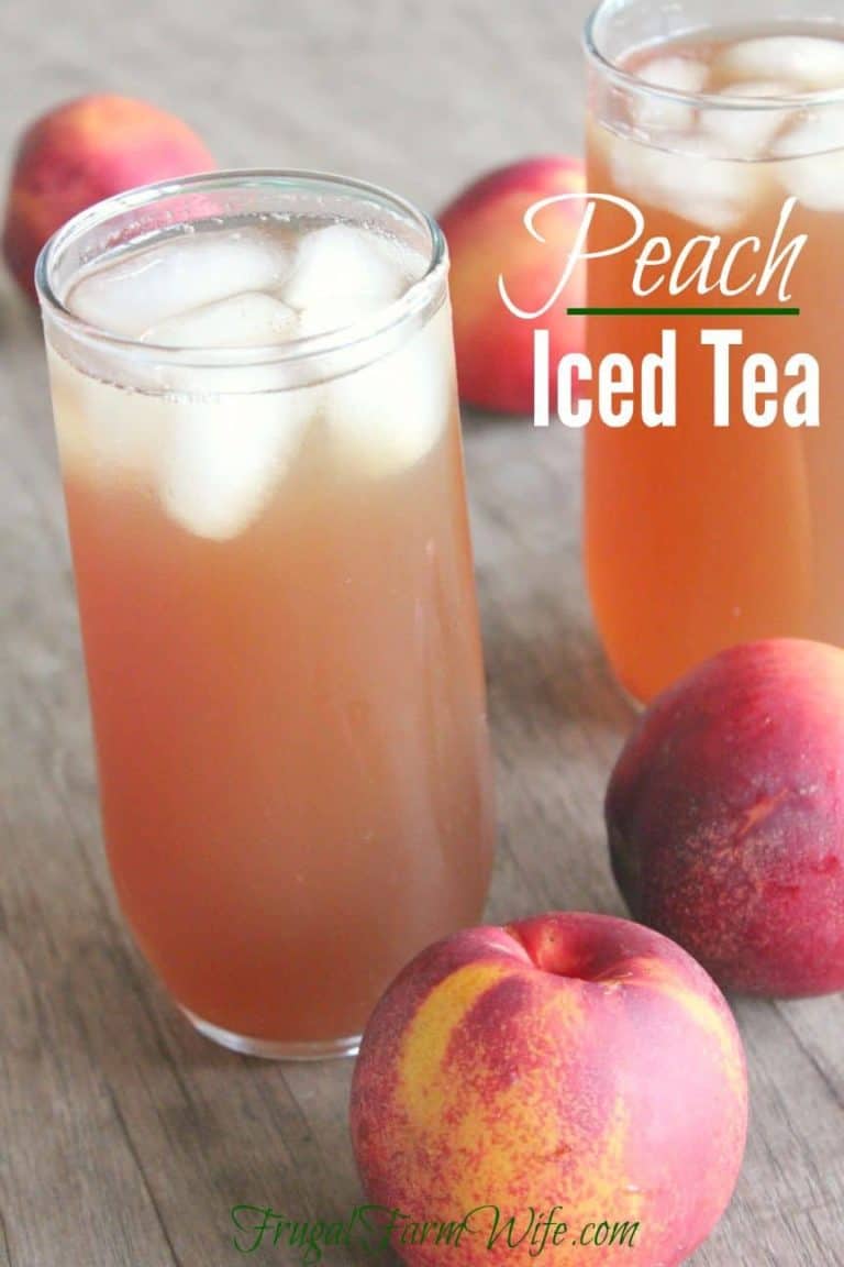 Mango Iced Tea Recipe The Frugal Farm Wife
