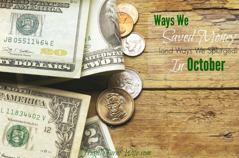 Ways We Saved Money In October (and Ways We Splurged)