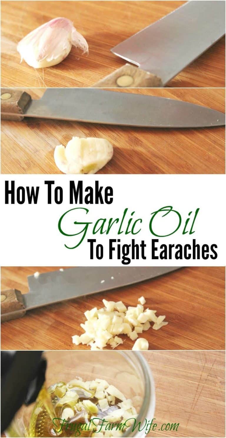 How To Make Garlic Oil to Fight Earaches The Frugal Farm Wife