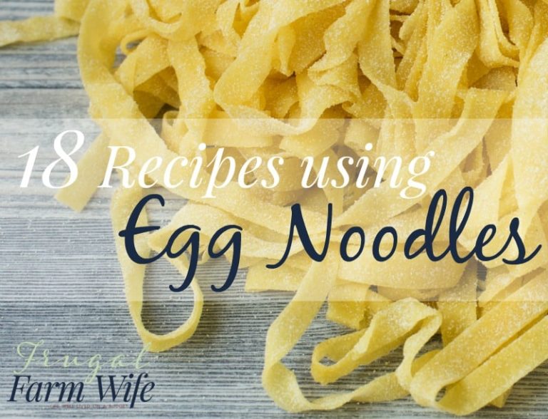 Recipes Using Egg Noodles