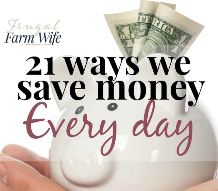 ways we can save money every day