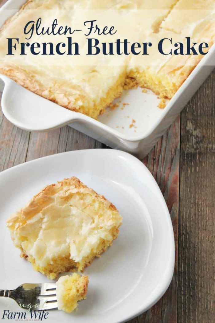 The gluten-free french butter cake is absolutely phenomenal! And so easy to make!