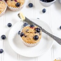 blueberry banana muffins, gluten-free