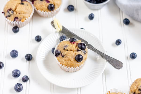gluten-Free blueberry Banana Muffins
