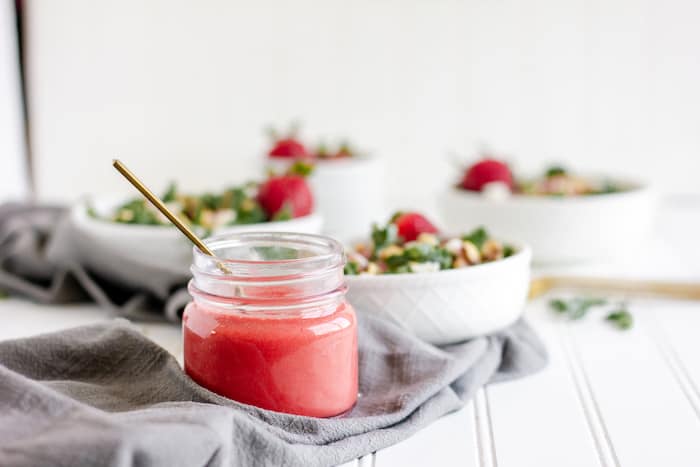 Paleo Strawberry Vinaigrette Salad Dressing