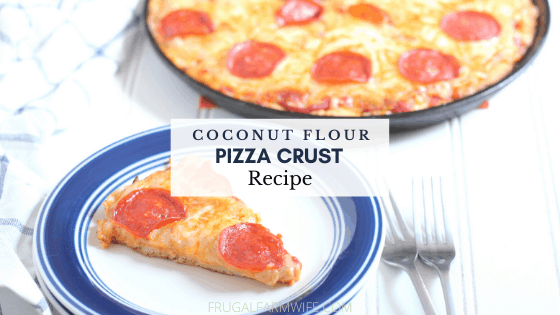 Coconut Flour Pizza Crust