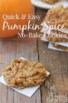These quick, easy pumpkin spice no-bake cookies taste exactly like fall SHOULD taste!