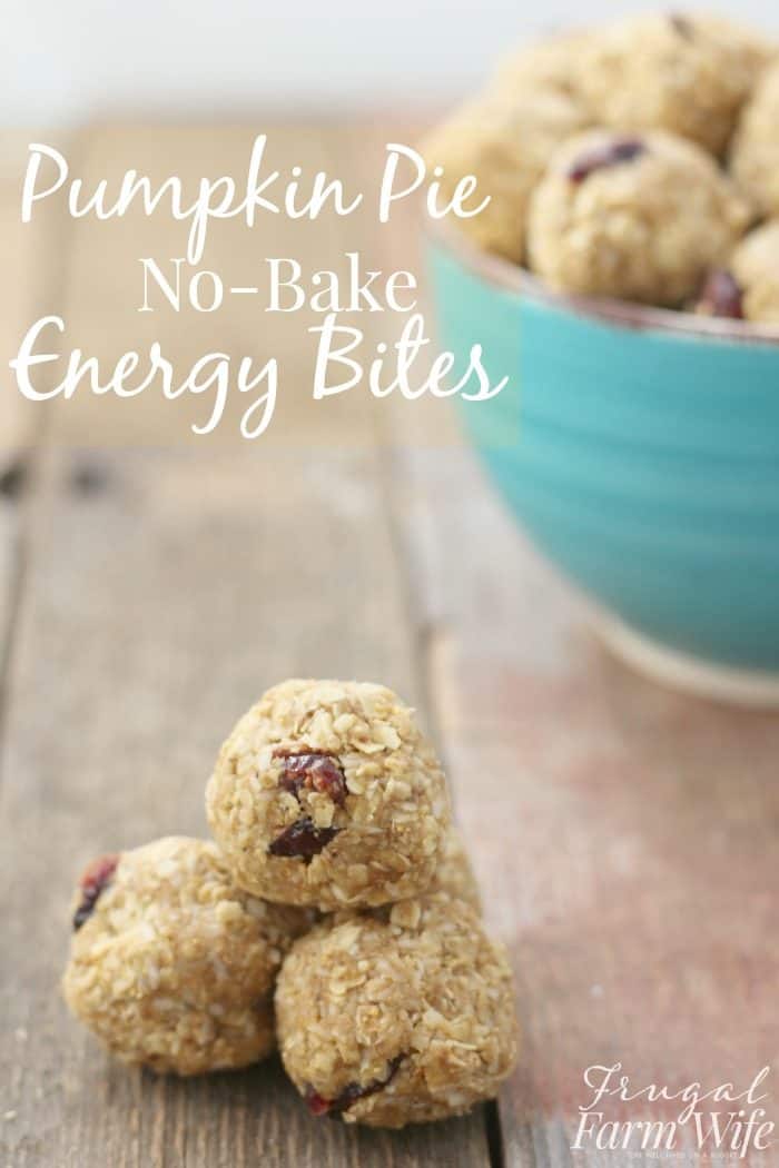 These pumpkin pie no-bake energy bites are the essence of fall!