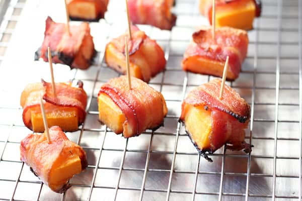 easy bacon-wrapped butternut bites