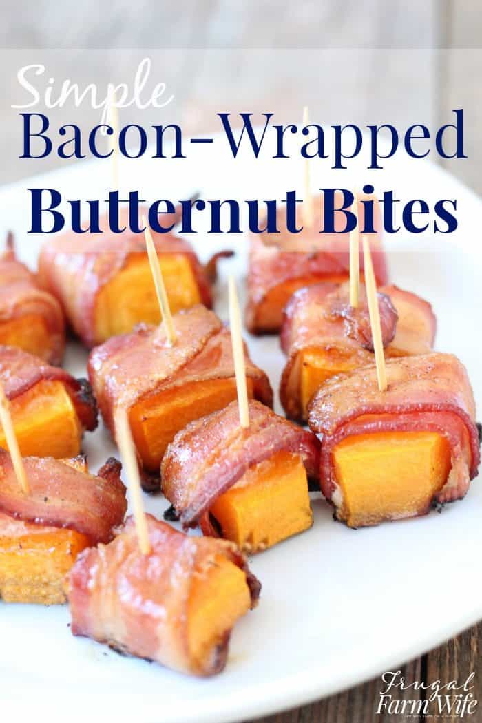 These bacon-wrapped butternut bites are perfect appetizers for you Christmas party!