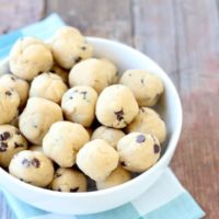 healthy, gluten-free chocolate chip cookie dough balls