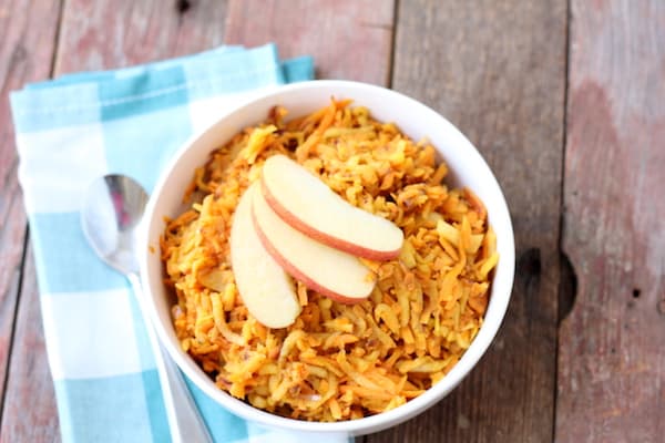 sweet potato hash browns with apple