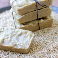goat milk soap with oatmeal and lavender