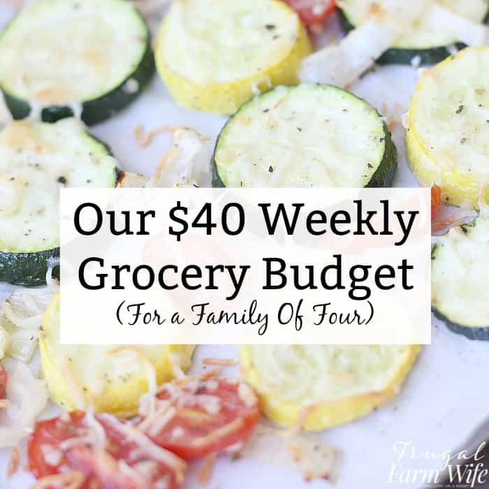 Our $40 Weekly Grocery Budget (For a Family Of Four)
