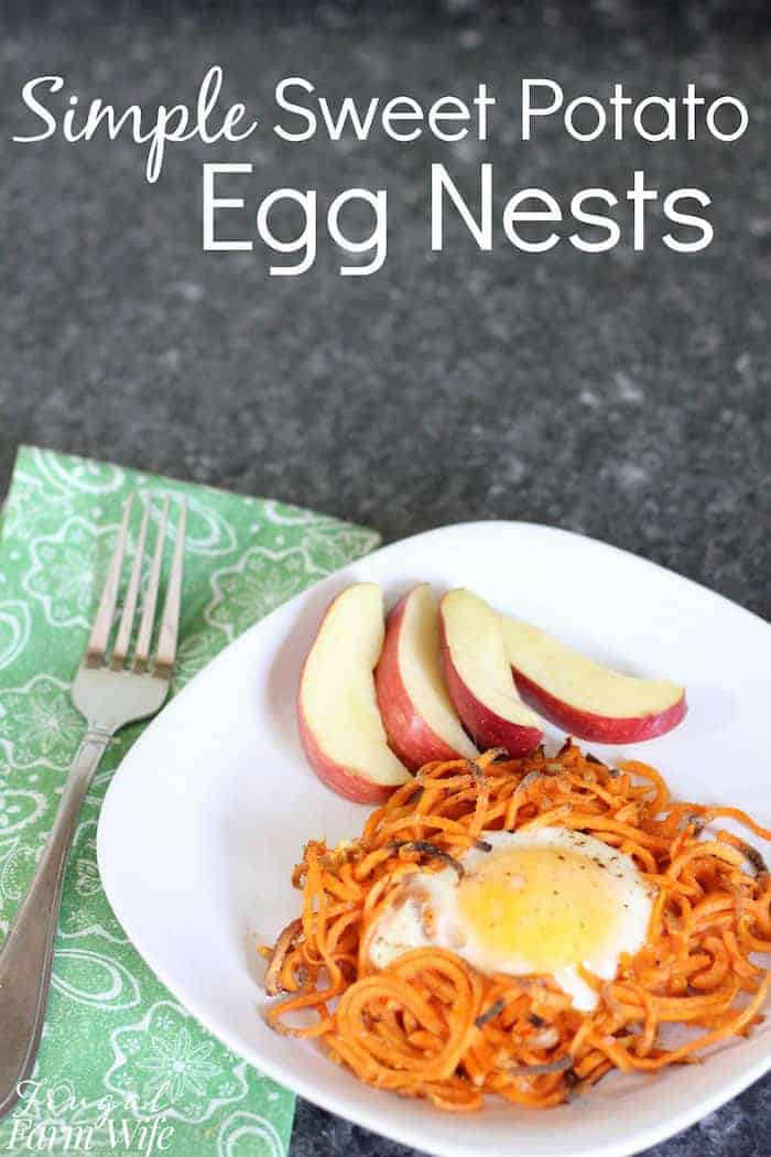 Simple Sweet Potato Egg Nests Frugal Farm Wife