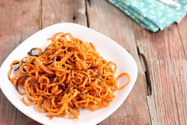 Whole 30, Oven-Fried, Sweet Potato Curly Fries