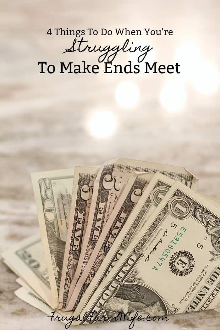 penge på bordpladen - 4 ting at gøre, når du kæmper for at få enderne til at mødes.