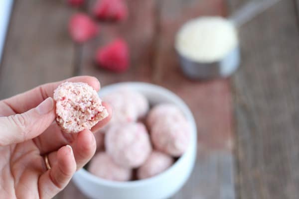 healthy strawberry balls