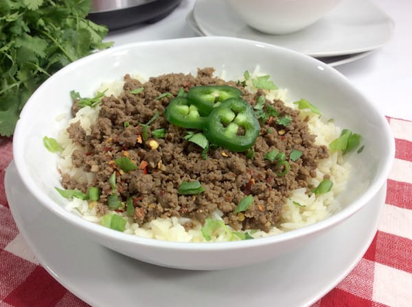 Delicious Korean Beef Bowls from the Instant Pot
