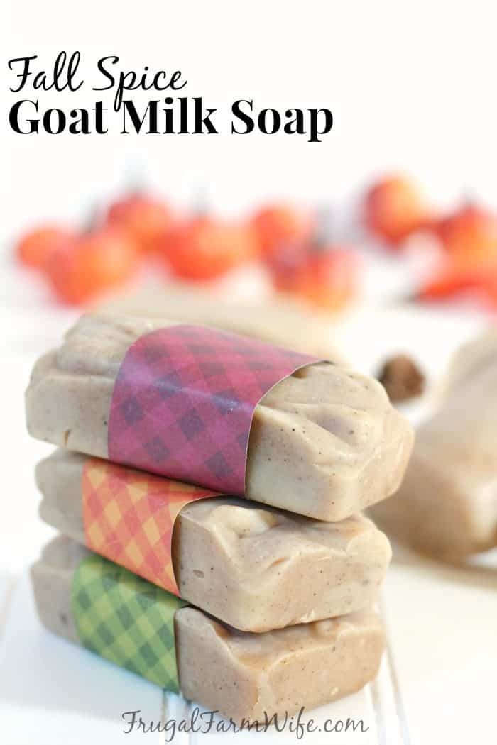 Looking to upgrade your soap stash for fall? This Fall Spice Goat Milk Soap Recipe is perfect!