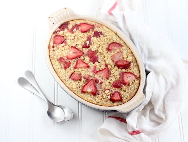Recipe for strawberry baked oatmeal