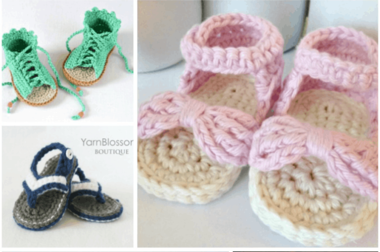Adorable Crochet Baby Sandals Patterns You Can Make